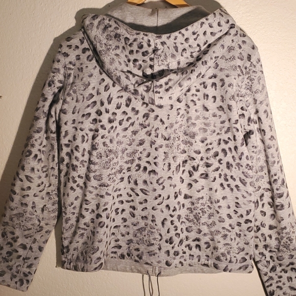 🐆DANA BUCHMAN REVERSIBLE ANIMAL PRINT HOODIE PARKA - SIZE L🐆 - Picture 5 of 7
